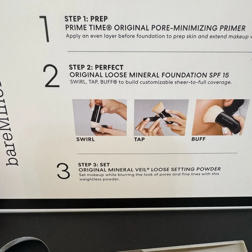 bareMinerals Original Get Started Kit, 4 Piece Mineral MAKEUP SET